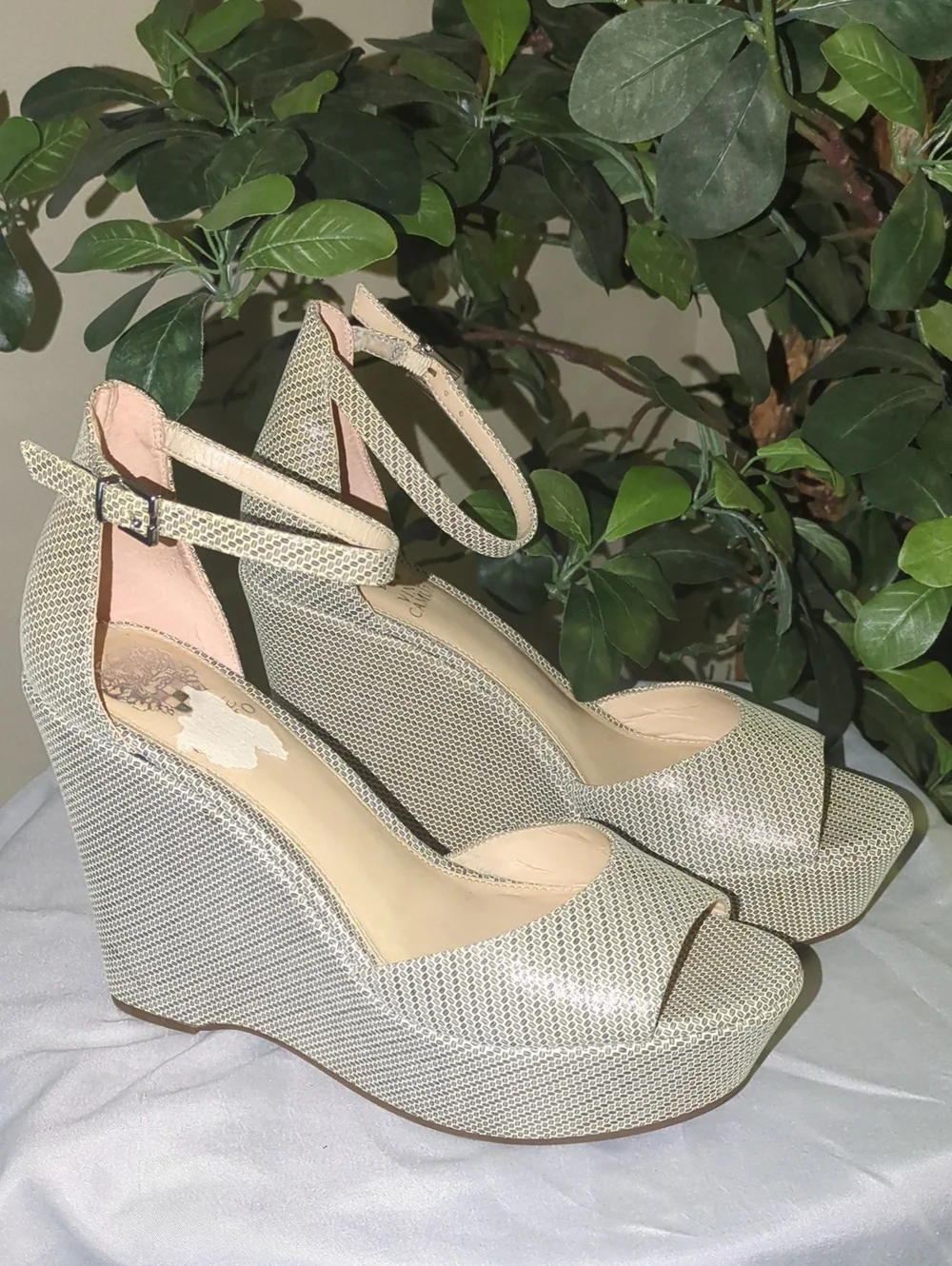 Vince Camuto Platform Ankle-Strap Sandals- Never Worn